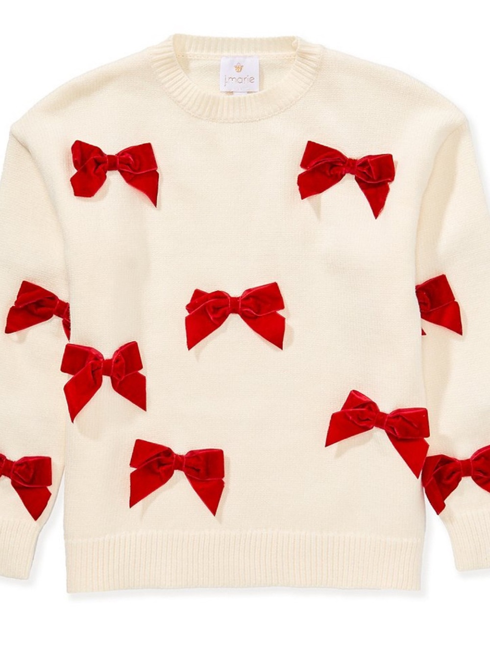 J.Marie Jenna Long Sleeve Bow front Sweater - Picture 5 of 16